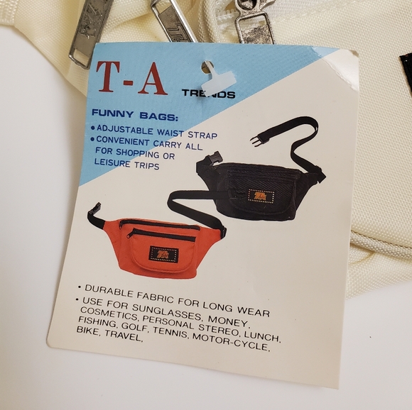 New with tags unisex adjustable waist funny bags in black & white - Picture 7 of 8